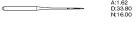 Игла Organ Needles DBx1 S № 80/12